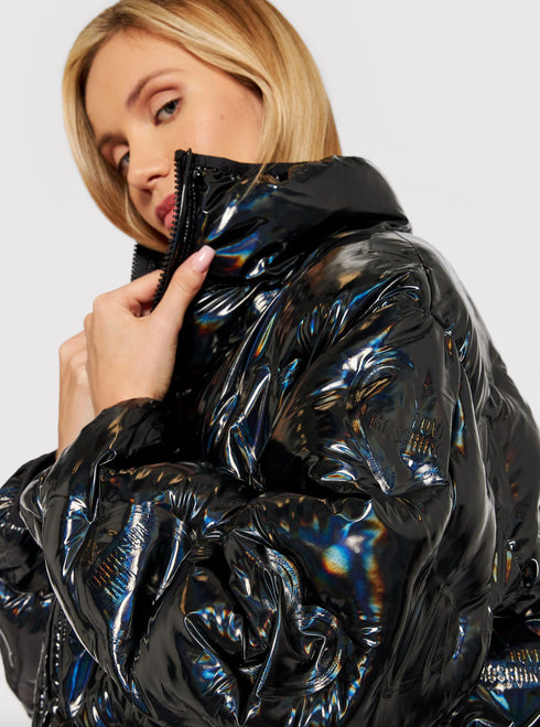 Love Moschino Black Polyester Jackets & Coat